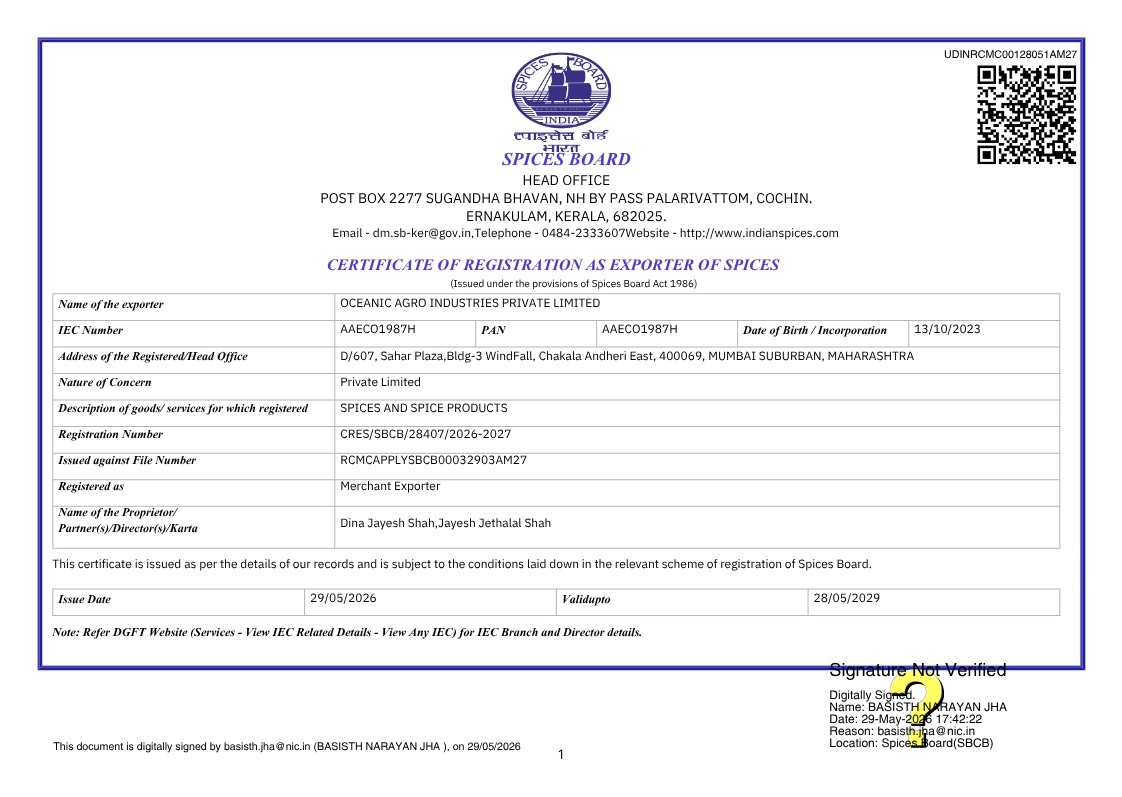 Spices Board Registration